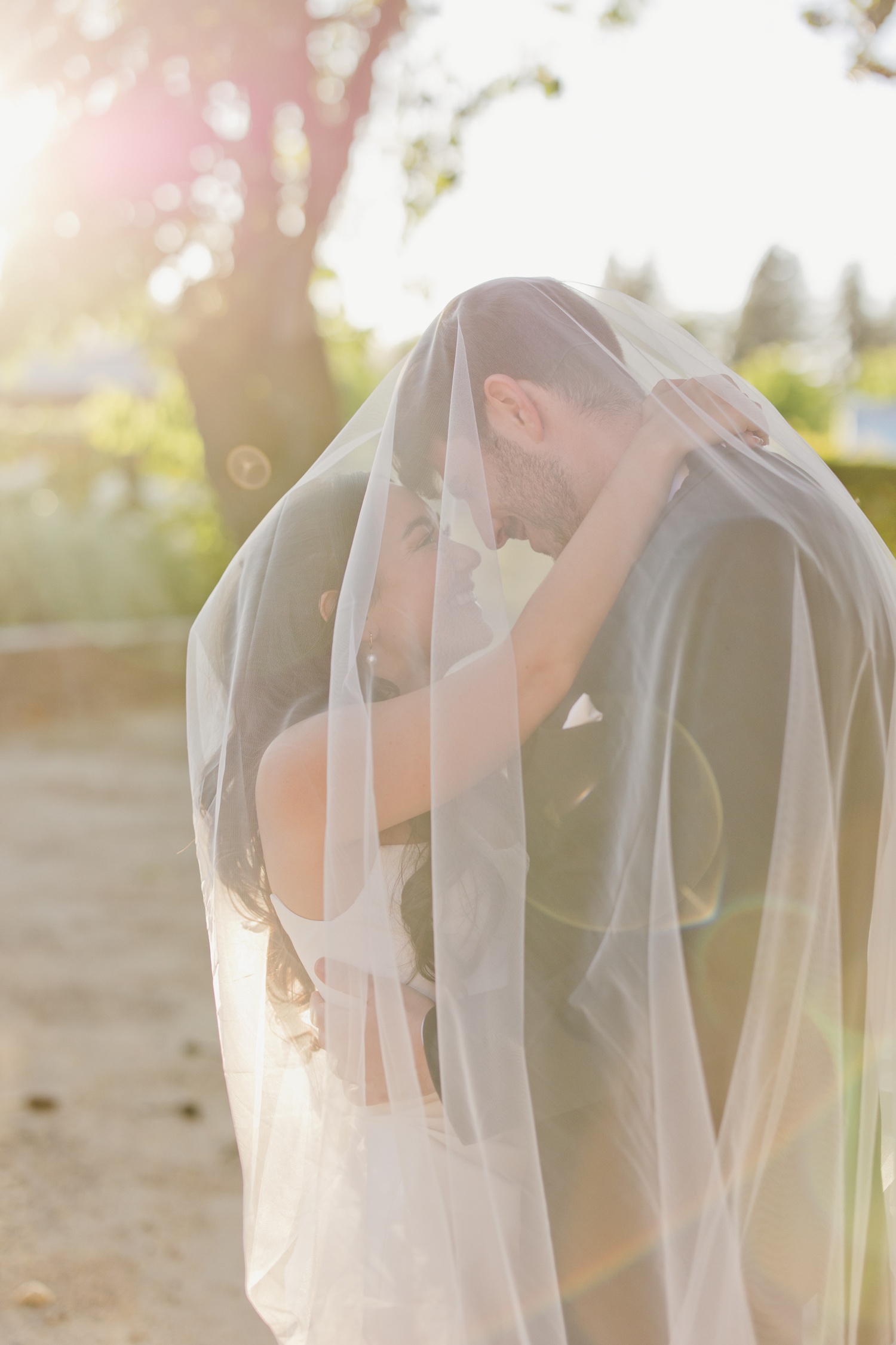 couples wedding portrait in Napa Valley