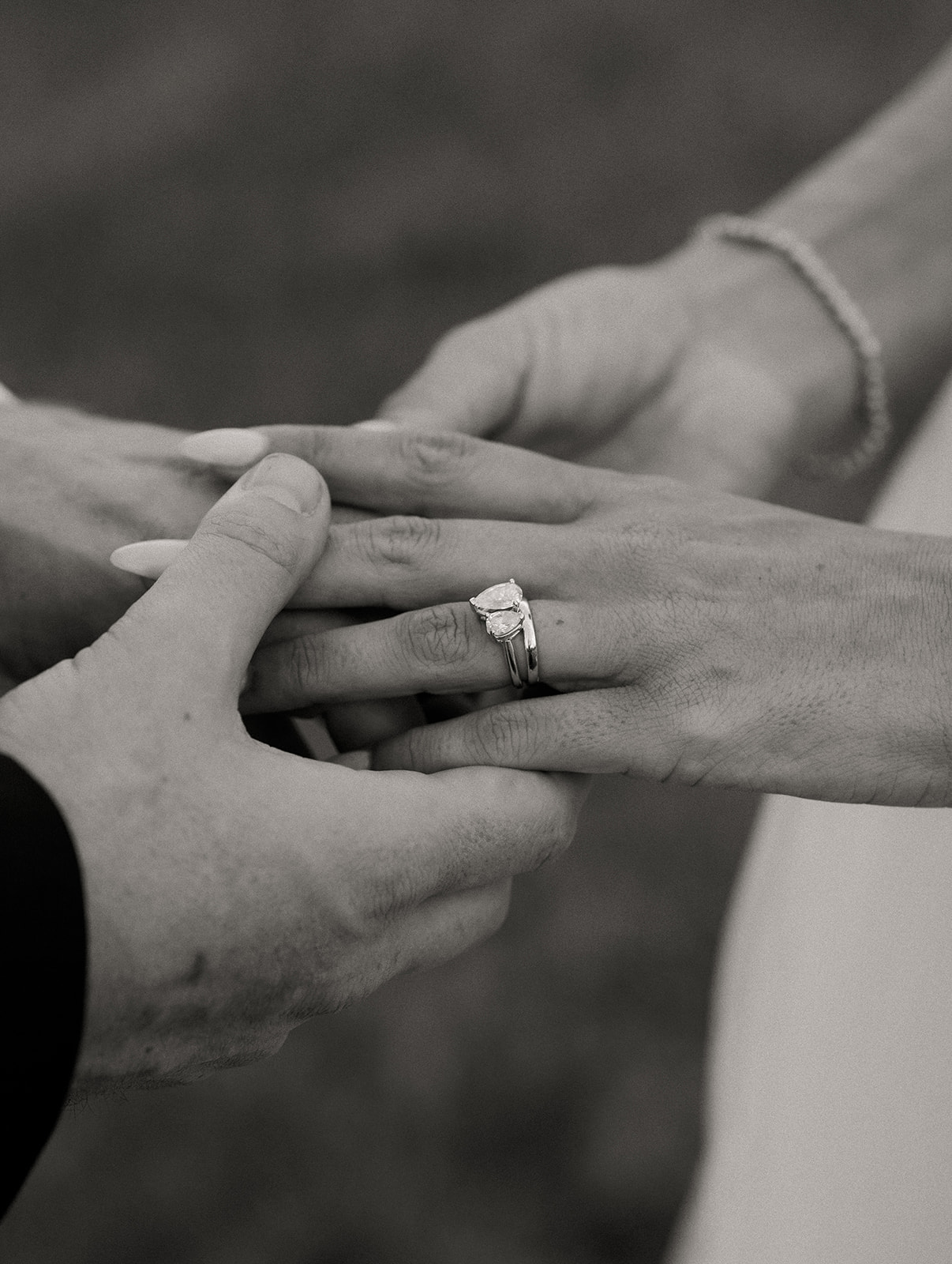 Toi Et Moi engagement ring