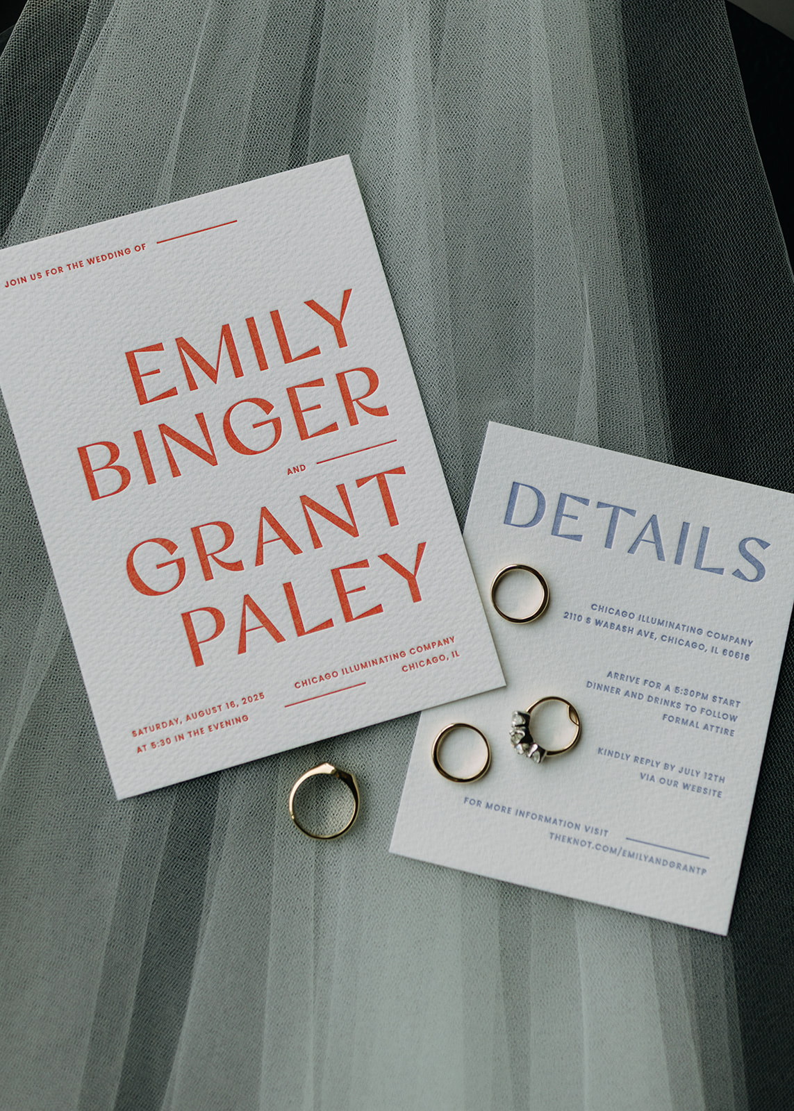 modern minimal wedding invites
