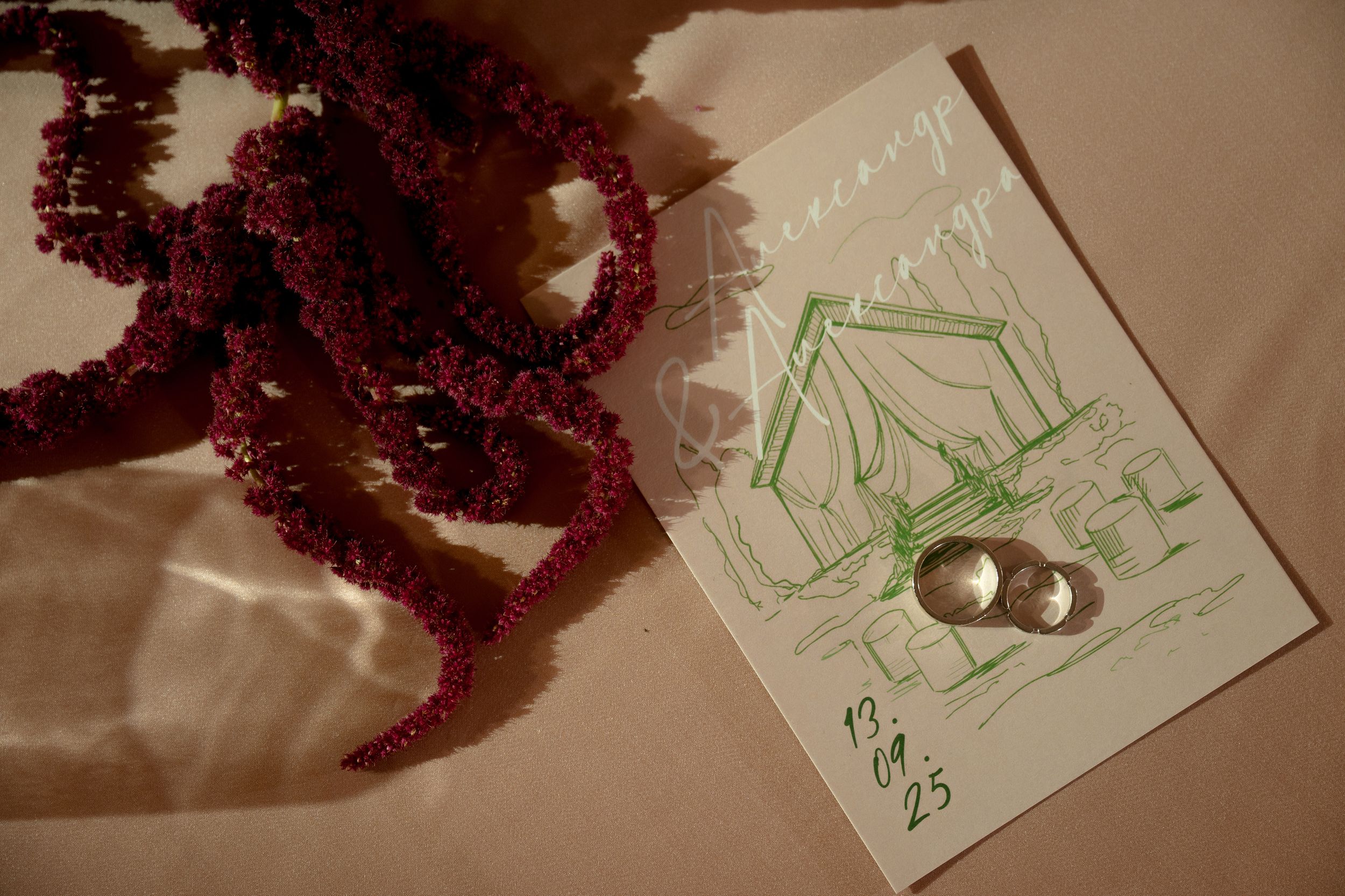 spring wedding invitation