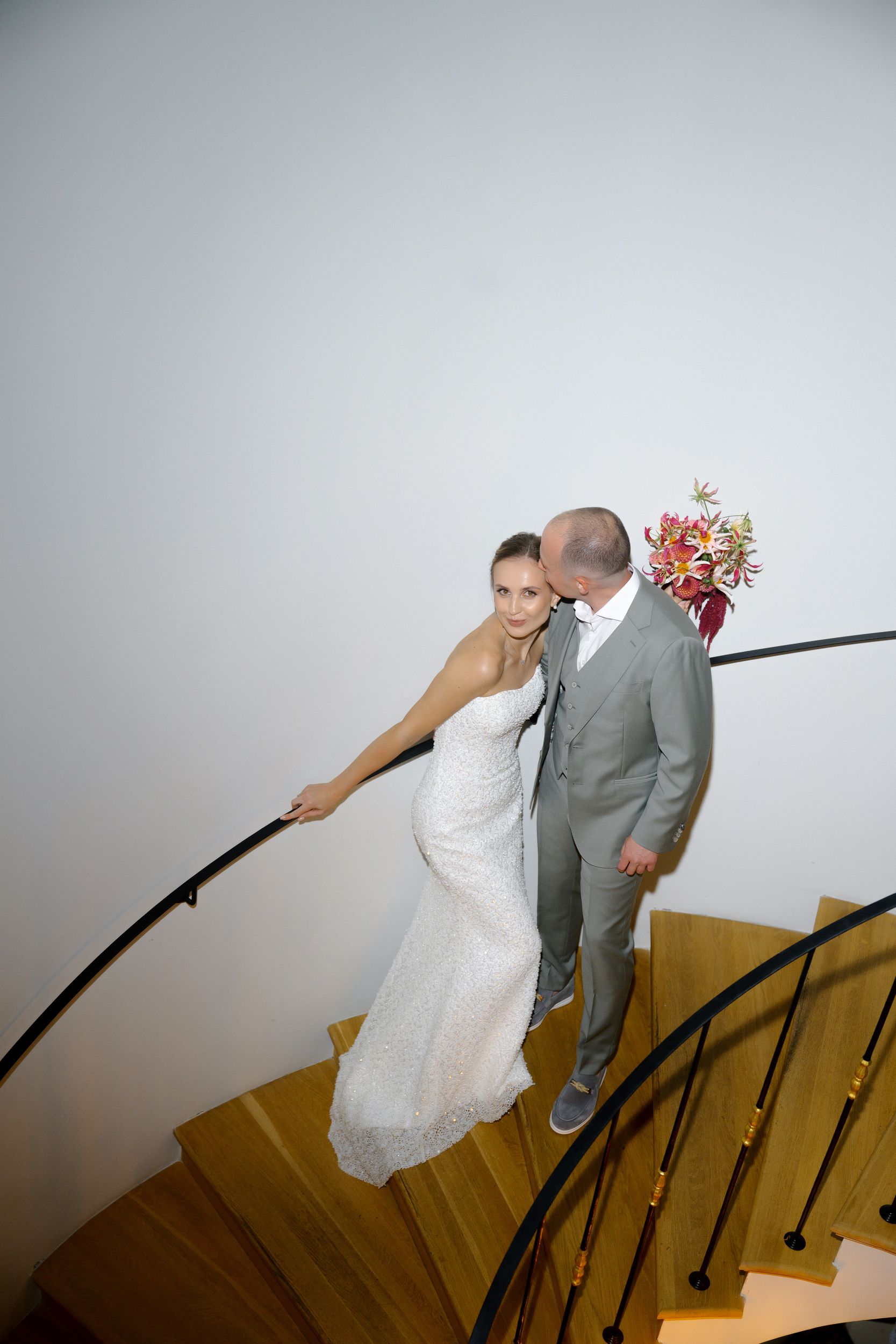 wedding portrait of bride and groom