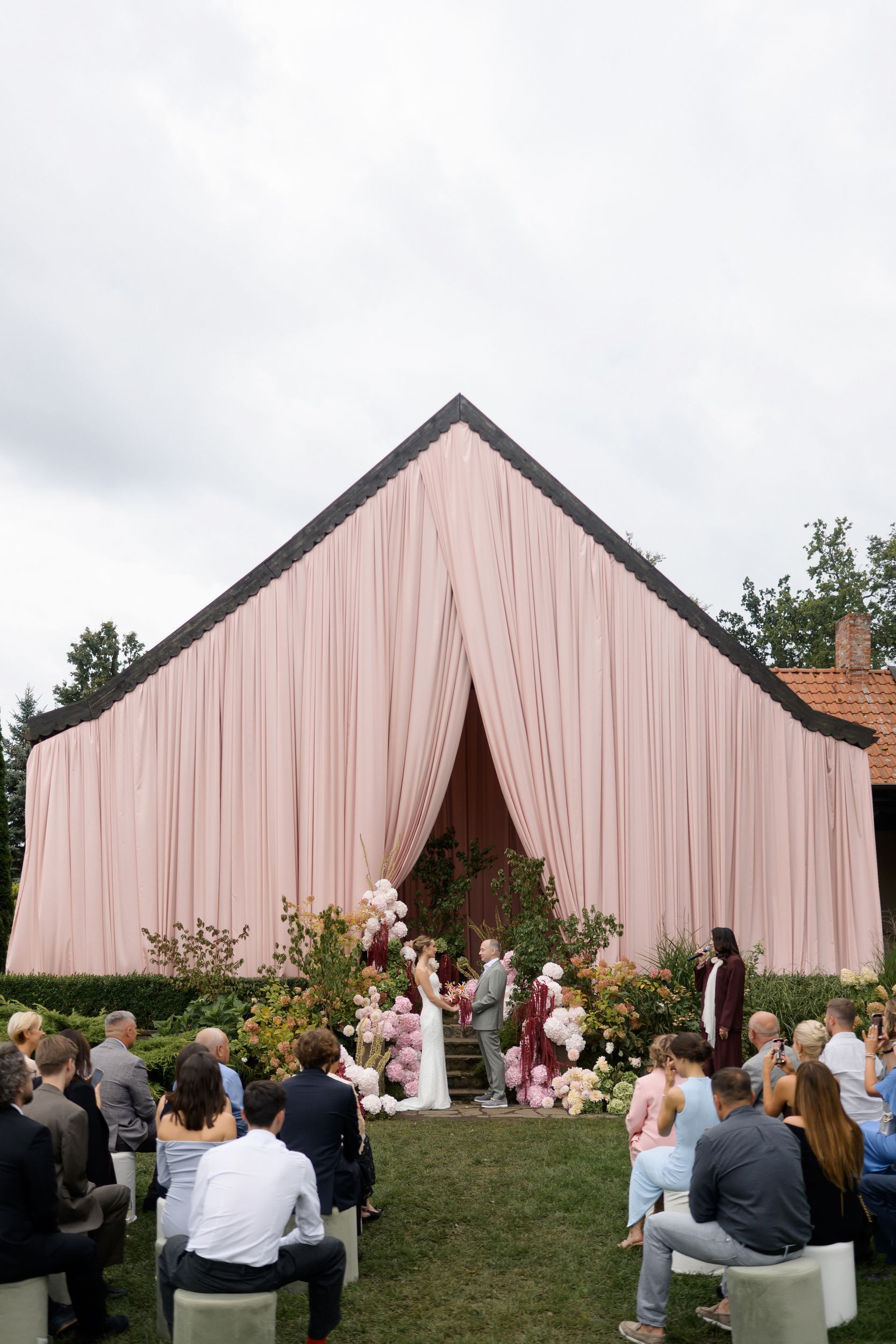 spring wedding reception