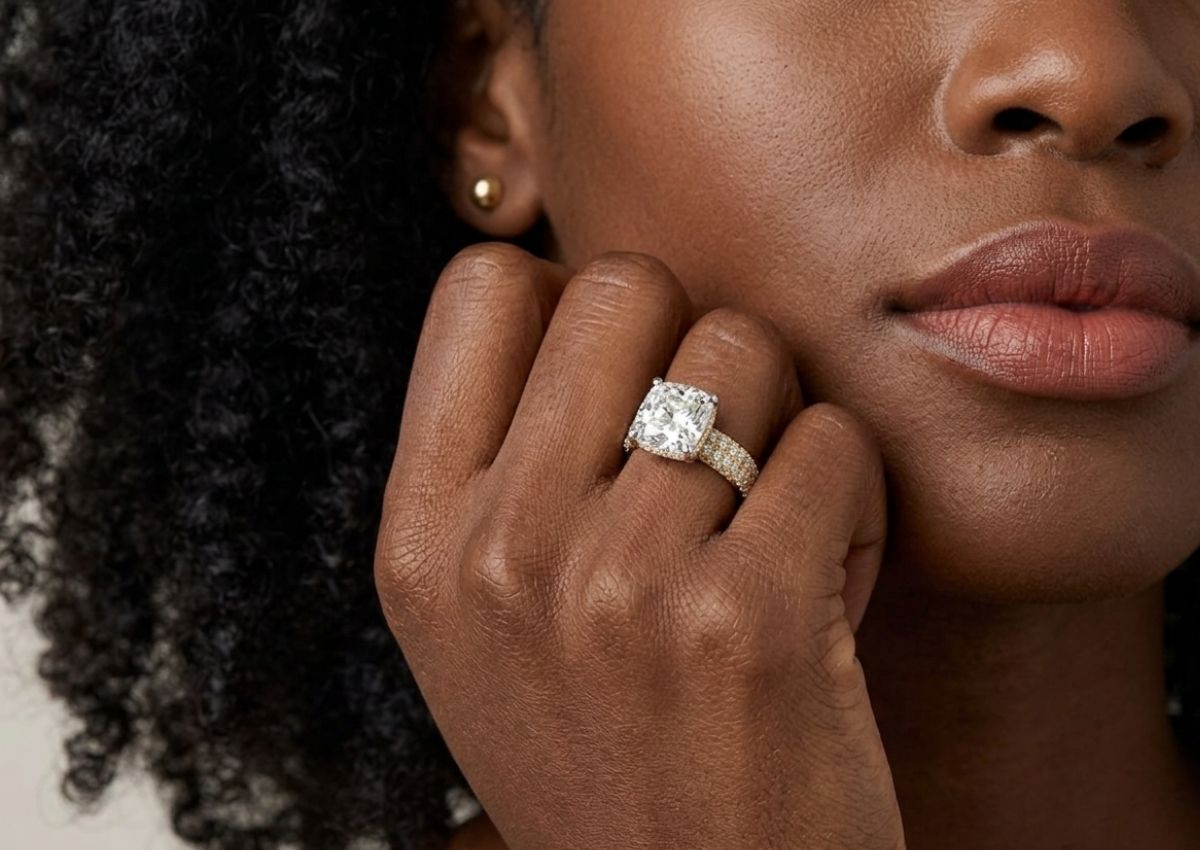 modern engagement ring