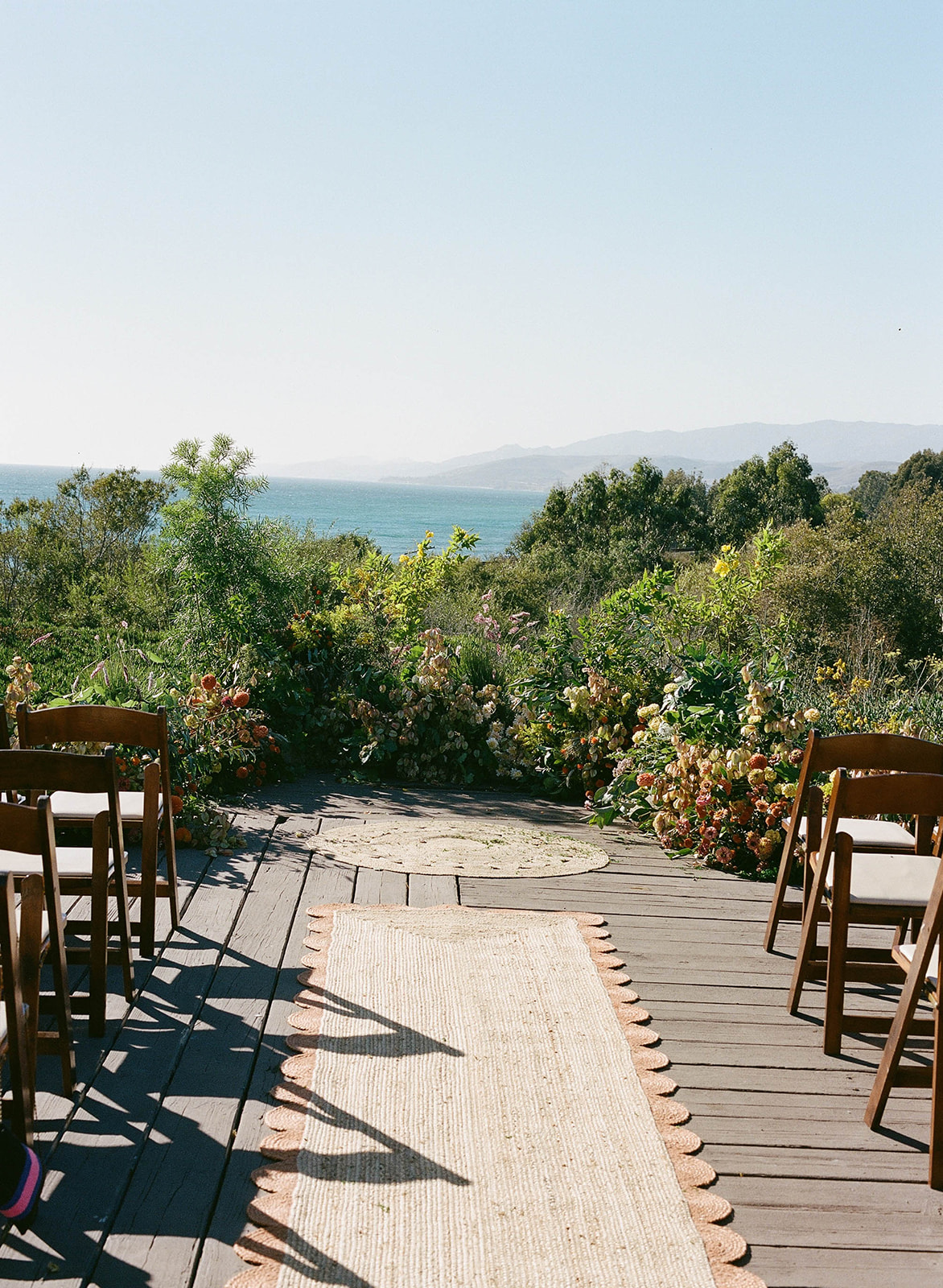 wedding ceremony at Dos Pueblos Orchid Farm