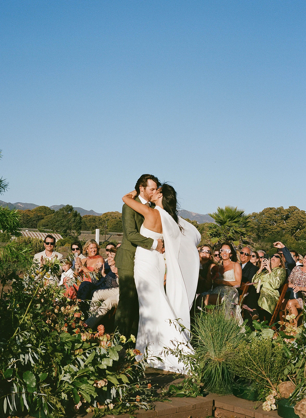 wedding ceremony at Dos Pueblos Orchid Farm