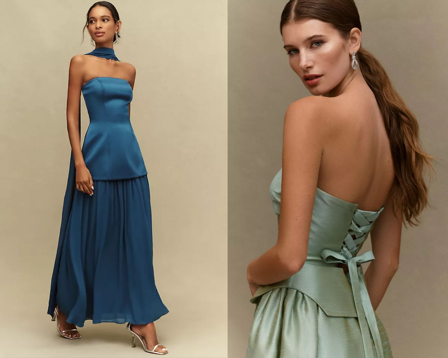 corset bridesmaid dress