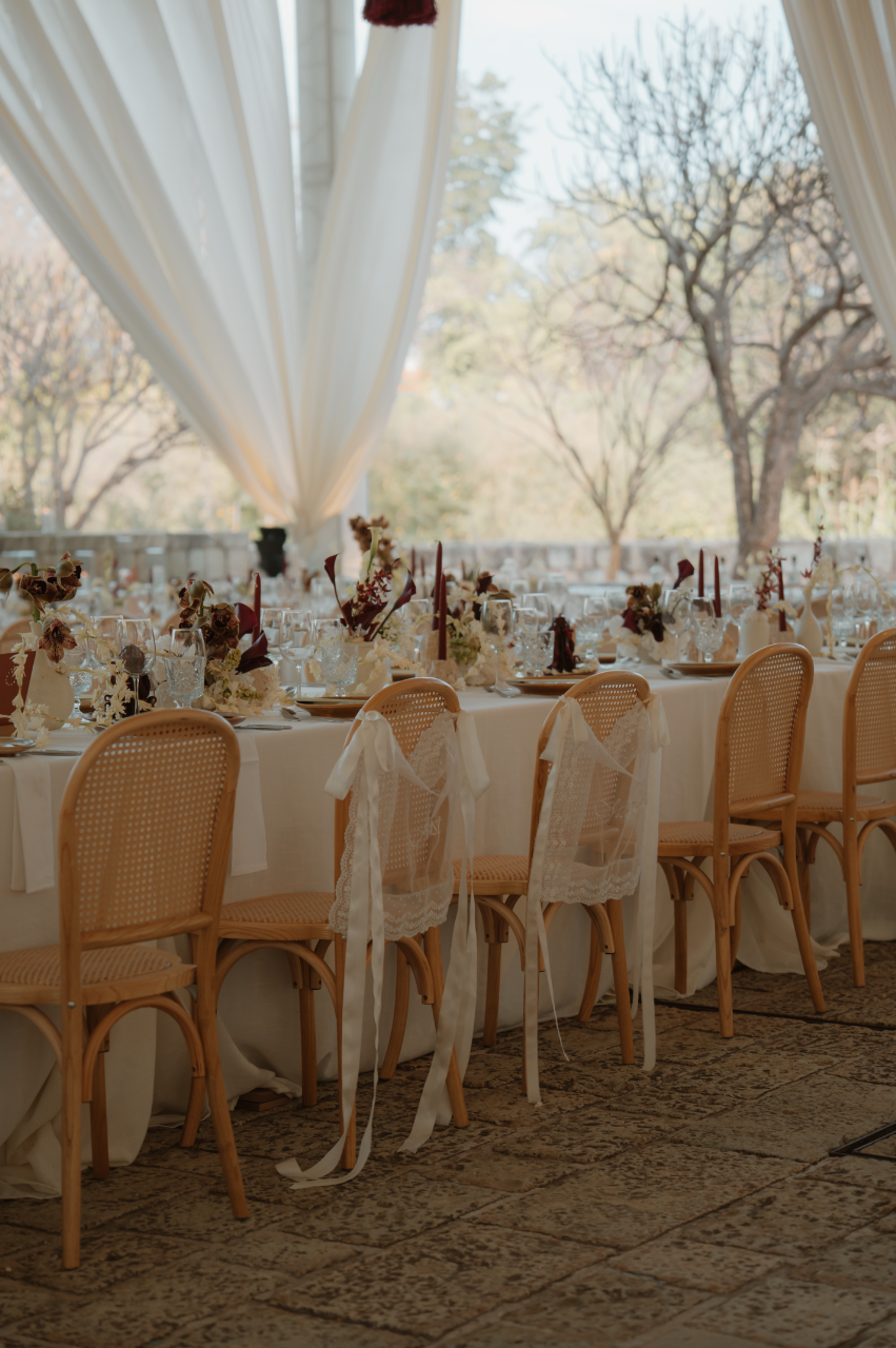 Mexico wedding reception table design