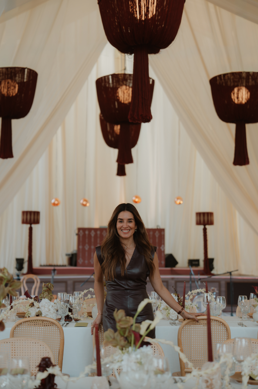 Modern Mexico wedding reception
