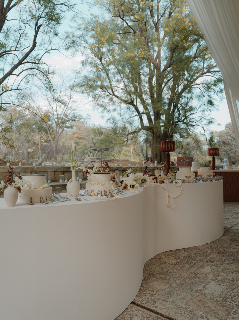 wedding dessert table