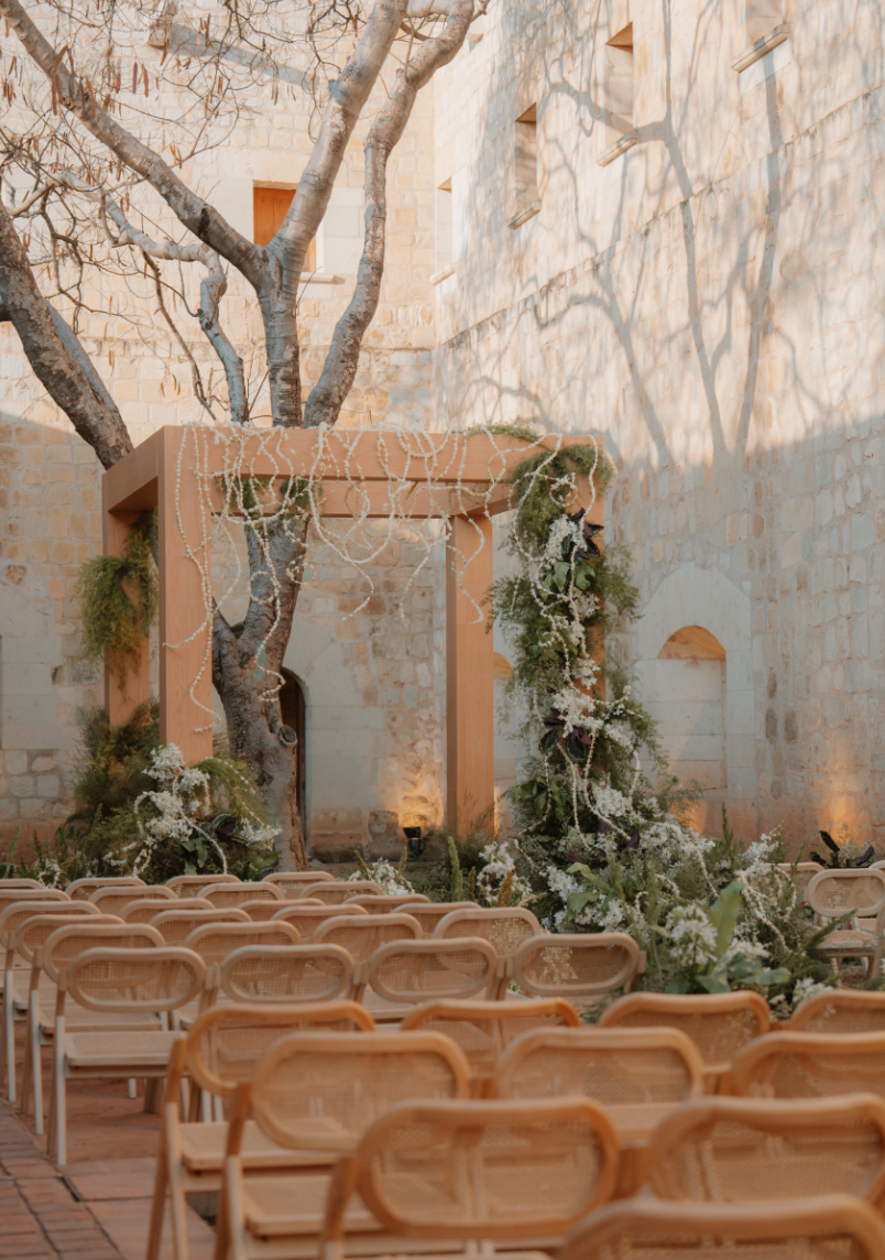 Mexico wedding ceremony altar