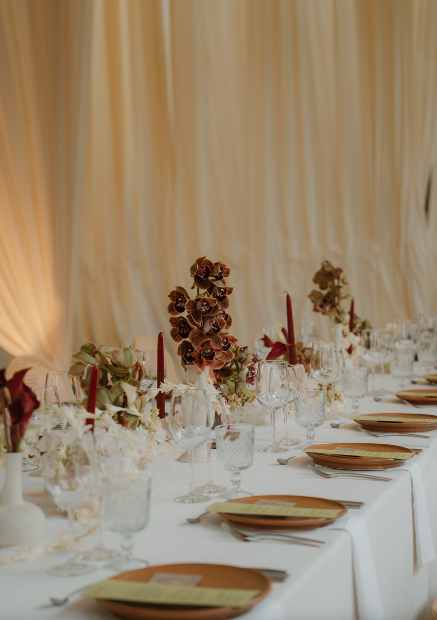 Mexico wedding reception table design