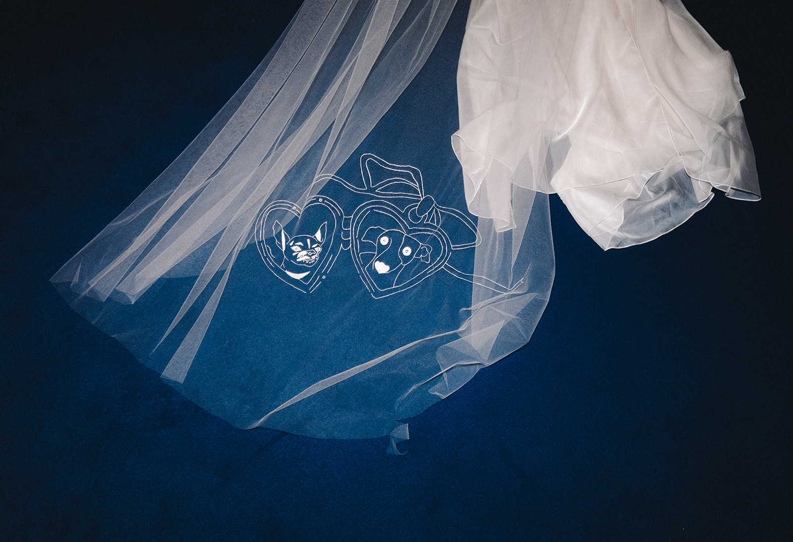 custom embroidered veil