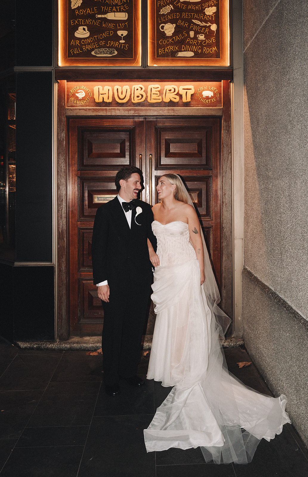 bride and groom portrait