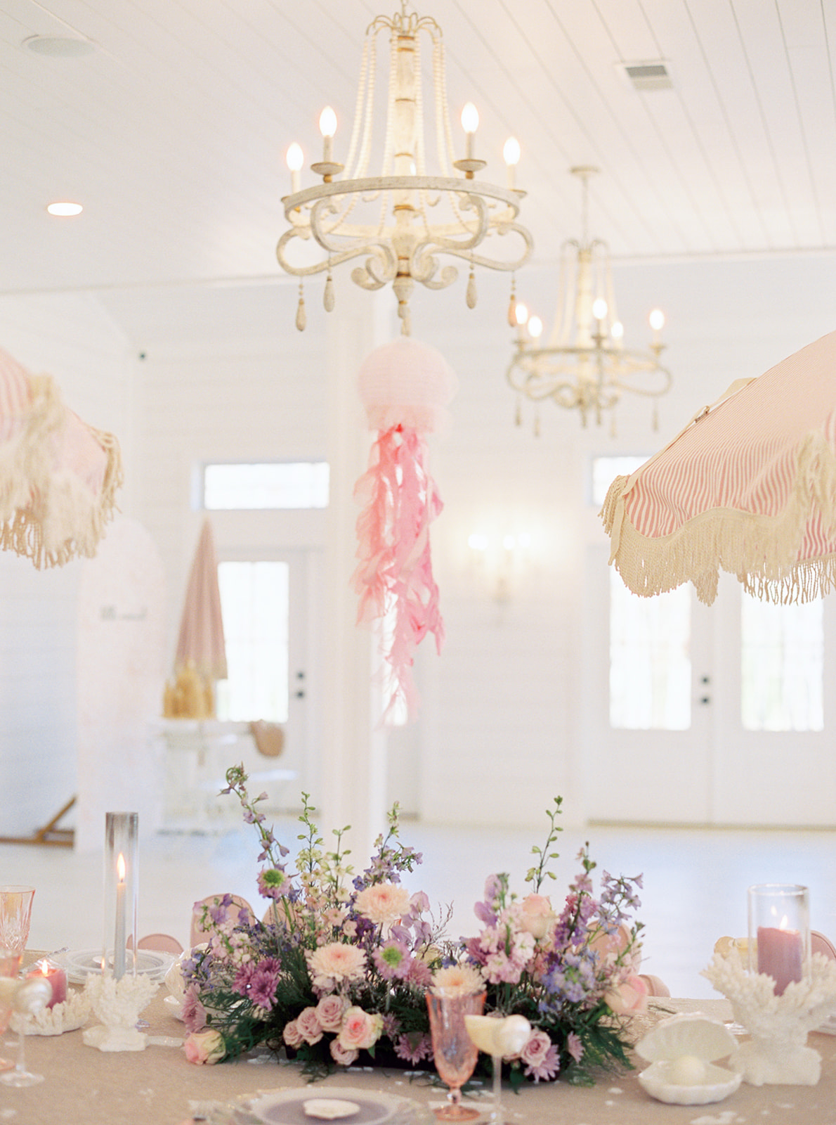 girls birthday table decor