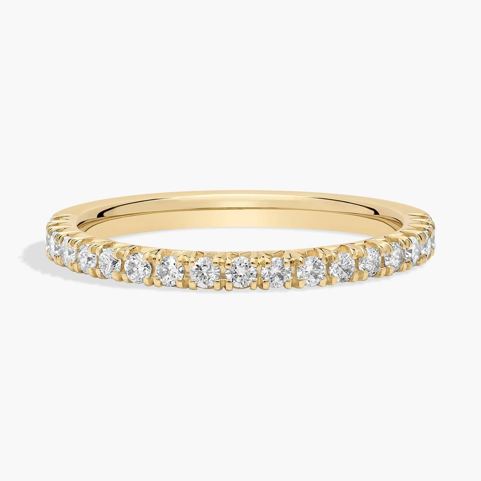 French Pavé Diamond Anniversary Ring