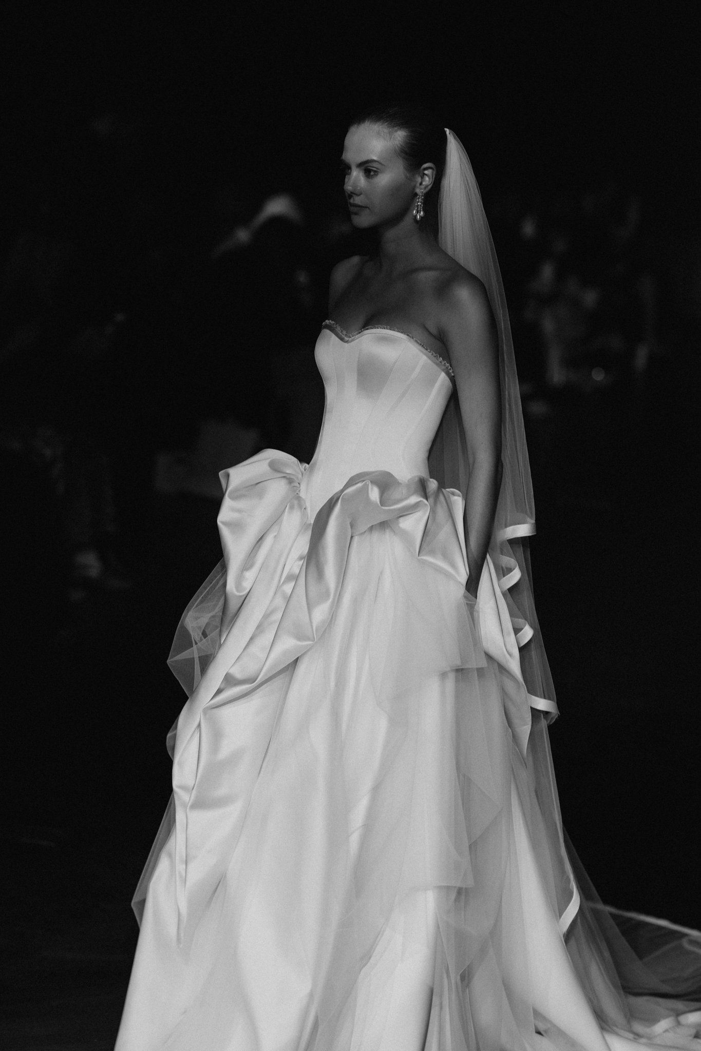 Alon Livné Fall 2027 bridal couture from the Garlands collection, inspired by underwater fantasy, sculptural silhouettes, and romantic details