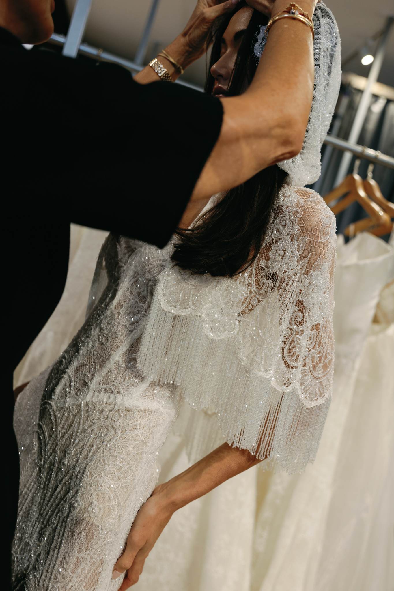 Berta Fall 2027 Élysée collection featuring glamorous couture wedding dresses and dramatic bridal silhouettes